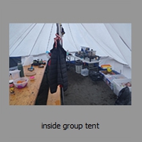 inside group tent